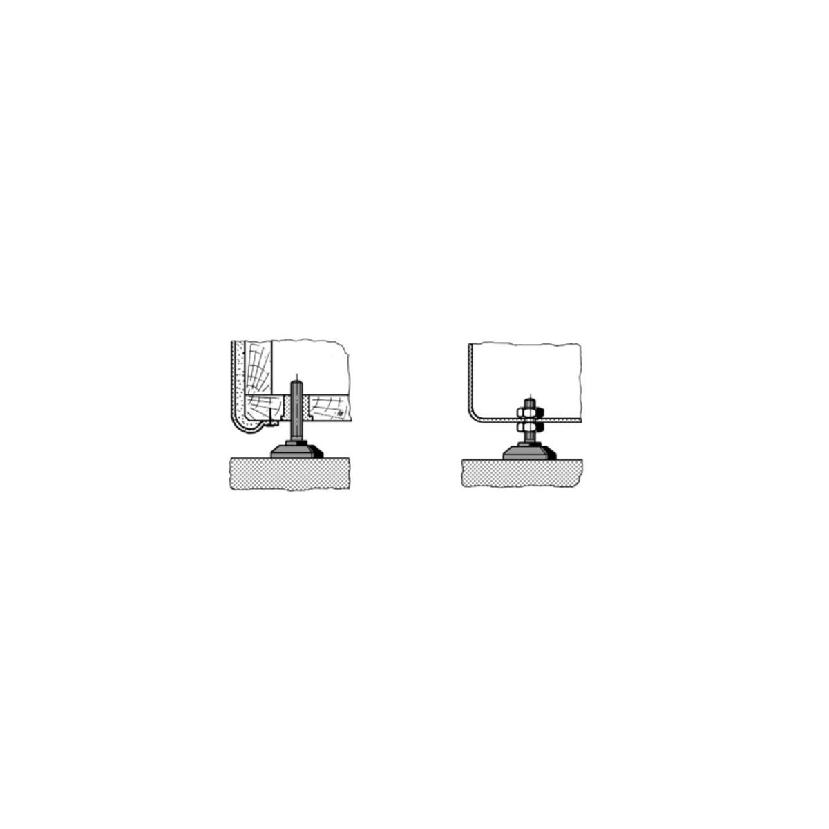 Pb Fastener 148 3810 699 11 Chassisfod Skruebar Sort (Ø X H) 38 Mm X 110 Mm 1 Stk