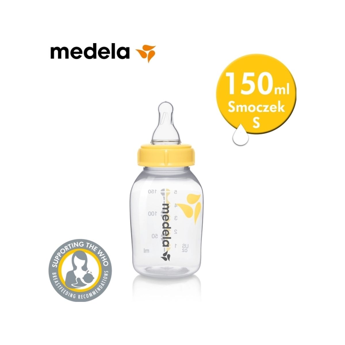 Medela Flaske Med Suttehoved S 150 Ml