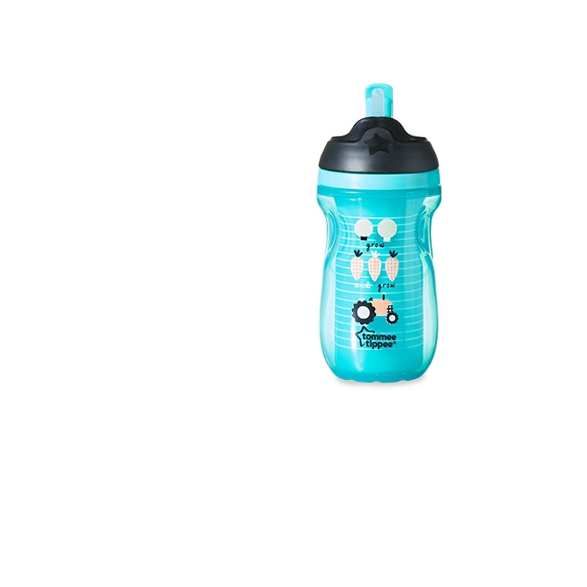 Tommee Tippee Active Straw, Kop Med Sugerør, Blå, Plast, 260 Ml