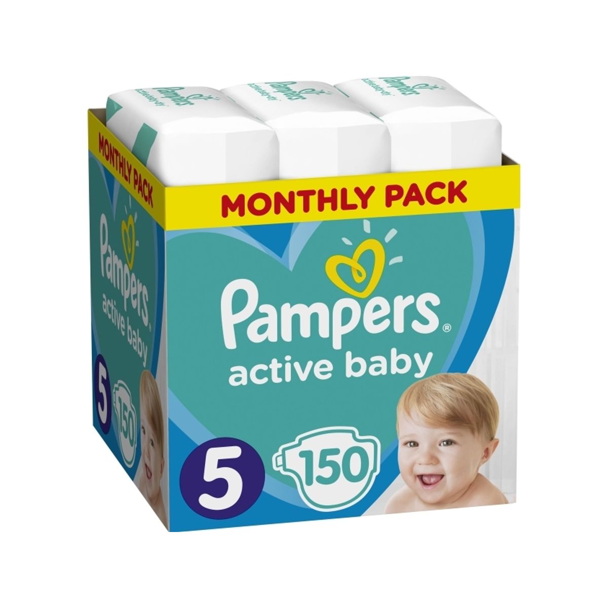 Pampers Active Baby 5 Bleer, 11-16 Kg, 150 Stk.