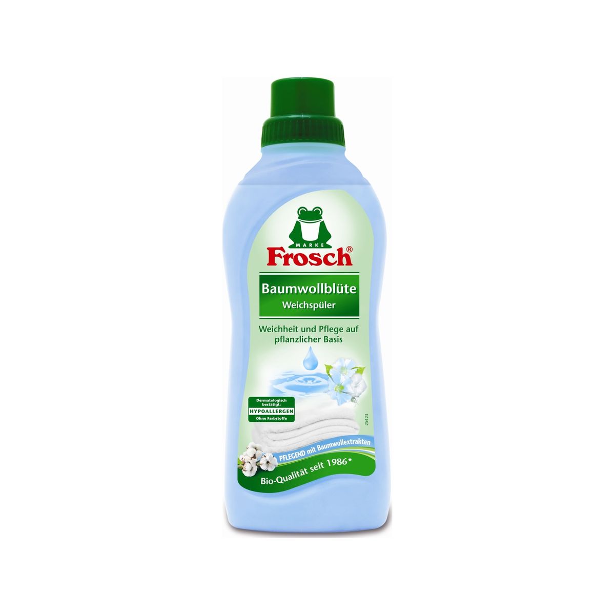 Frosch Frosch Frosch Vaskemiddel Med Duft Af Bomuldsblomster Til Skyllemiddel 750 Ml