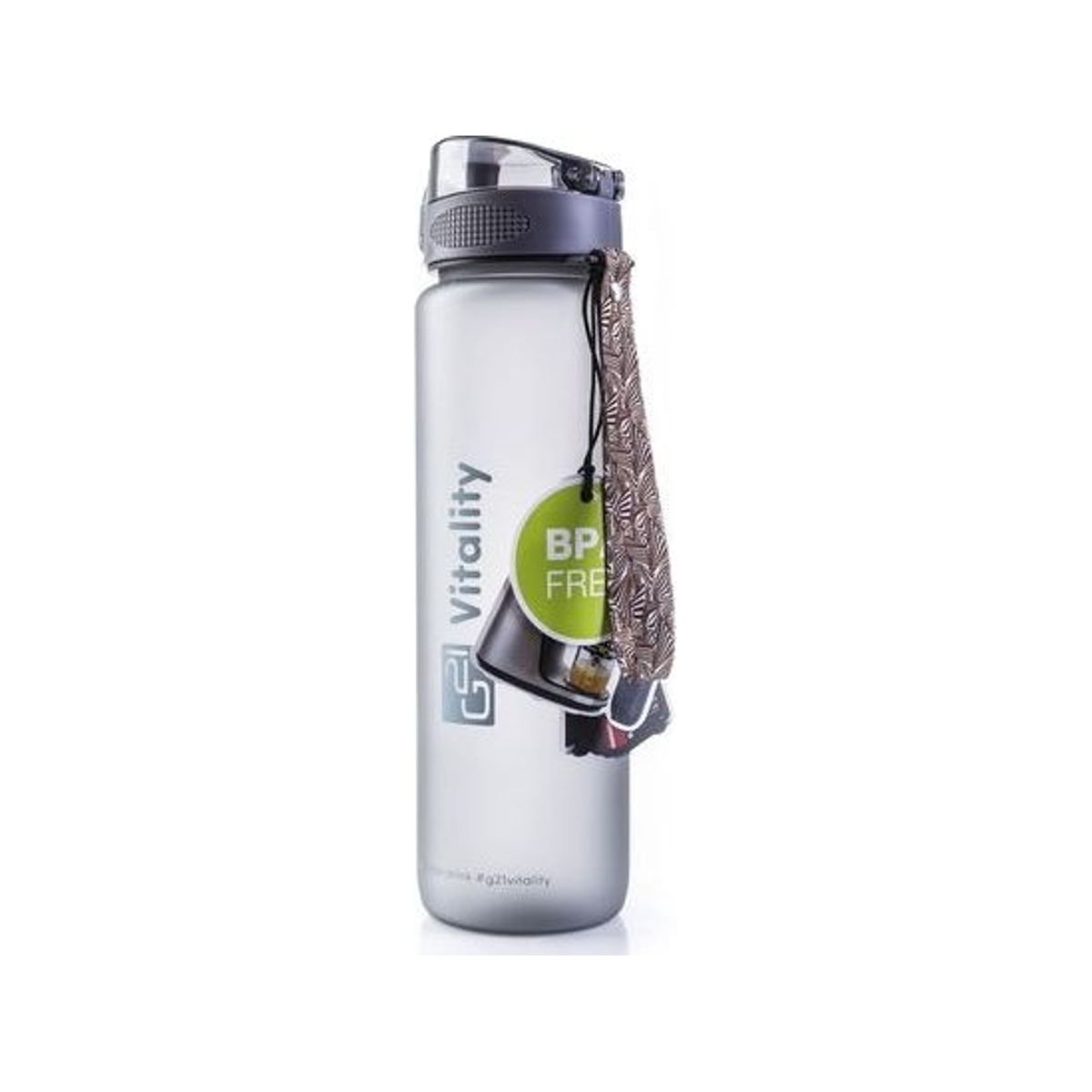 G21 Bottle G21 1 Liter With Measure Bpa Free Gray Matt