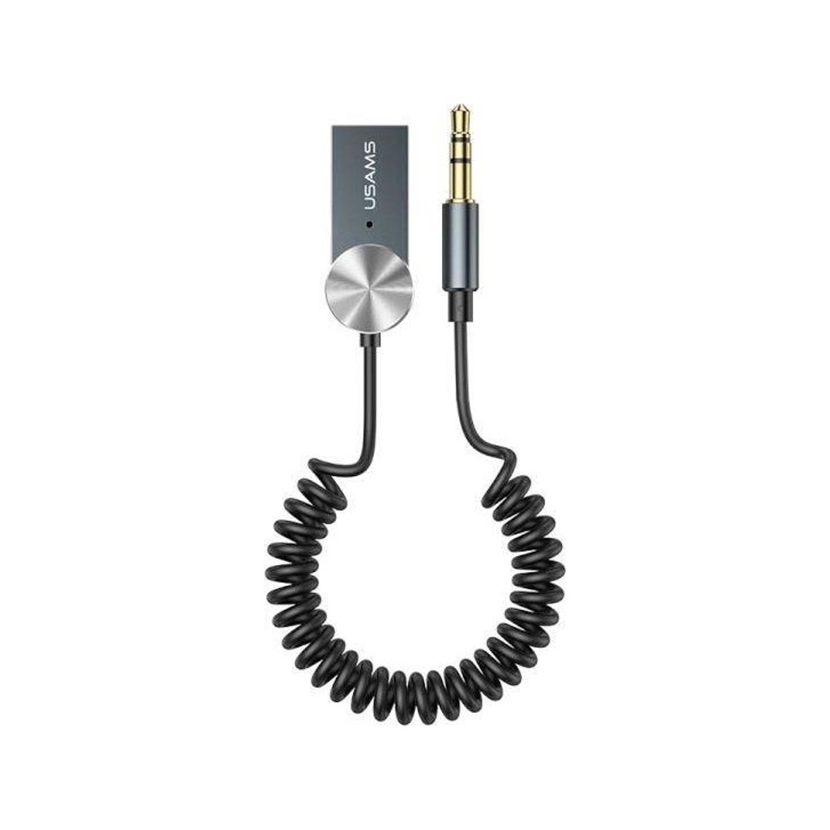 Usams Usams Adapter Bluetooth 5.0 Usb-Aux Audio Adapter Gray/Tarnish Sj464jsq01 (Us-Sj464)