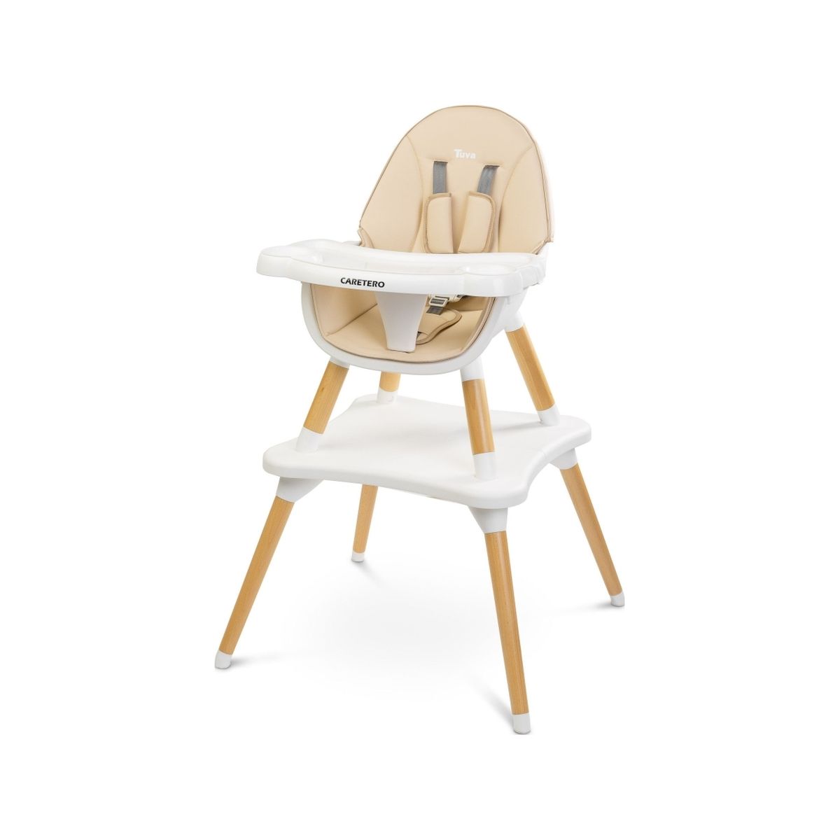 Caretero High Chair 2 In 1 Tuva Beige Table