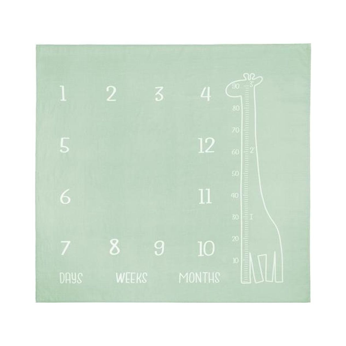 Sensillo Muslin Picture Mat For Giraffe Mint 120X120