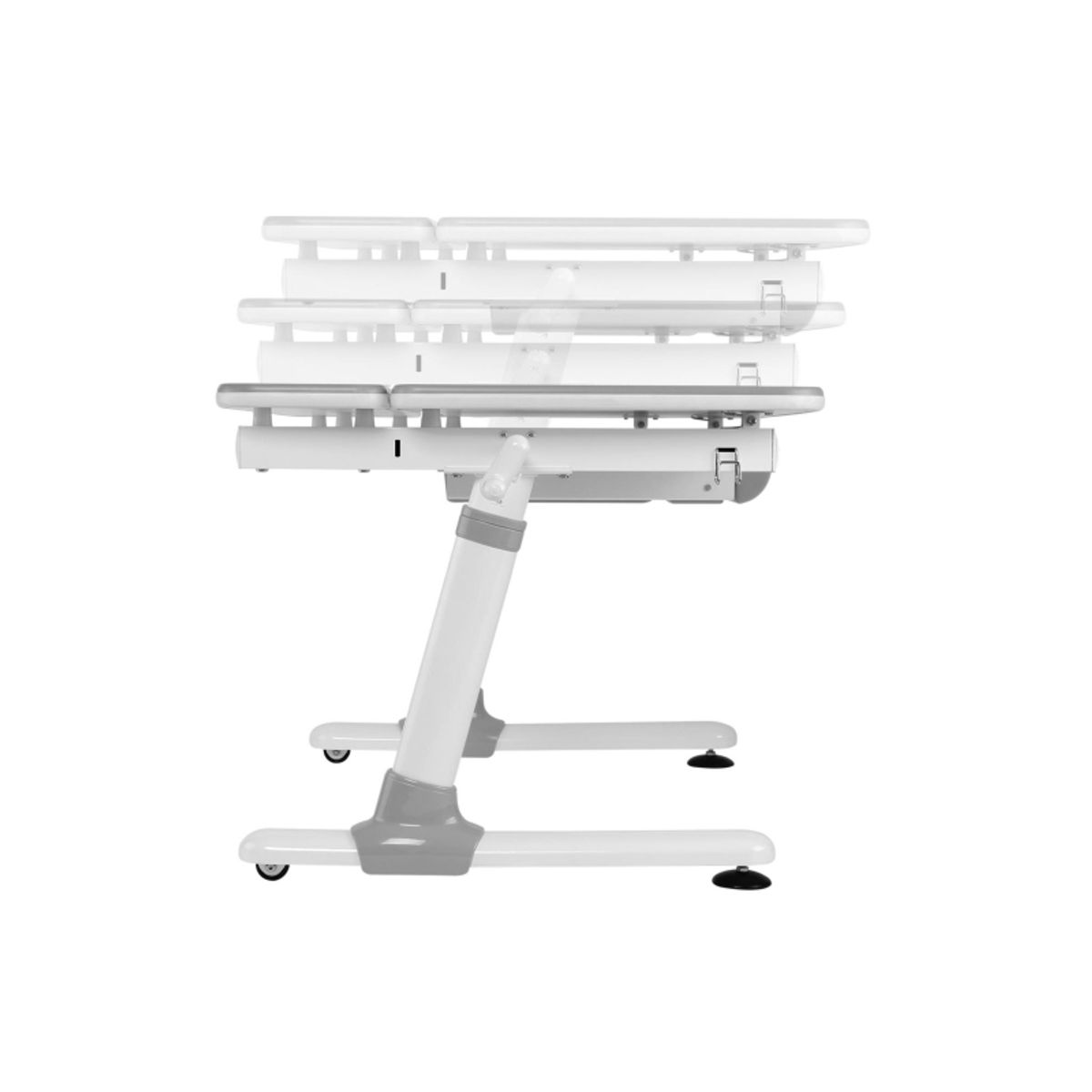 Ergo Office Ergonomisk Højdejusterbart Børneskrivebord, Grå, Max 100 Kg, Er-417 2Cz