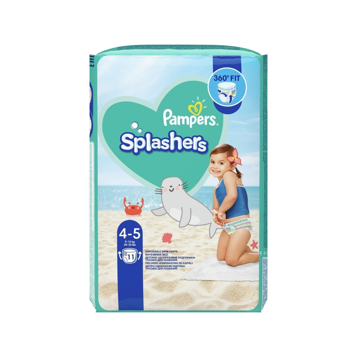 Pampers Pants Splasher Carry Pack Size 4, 11 Pcs, 81754602