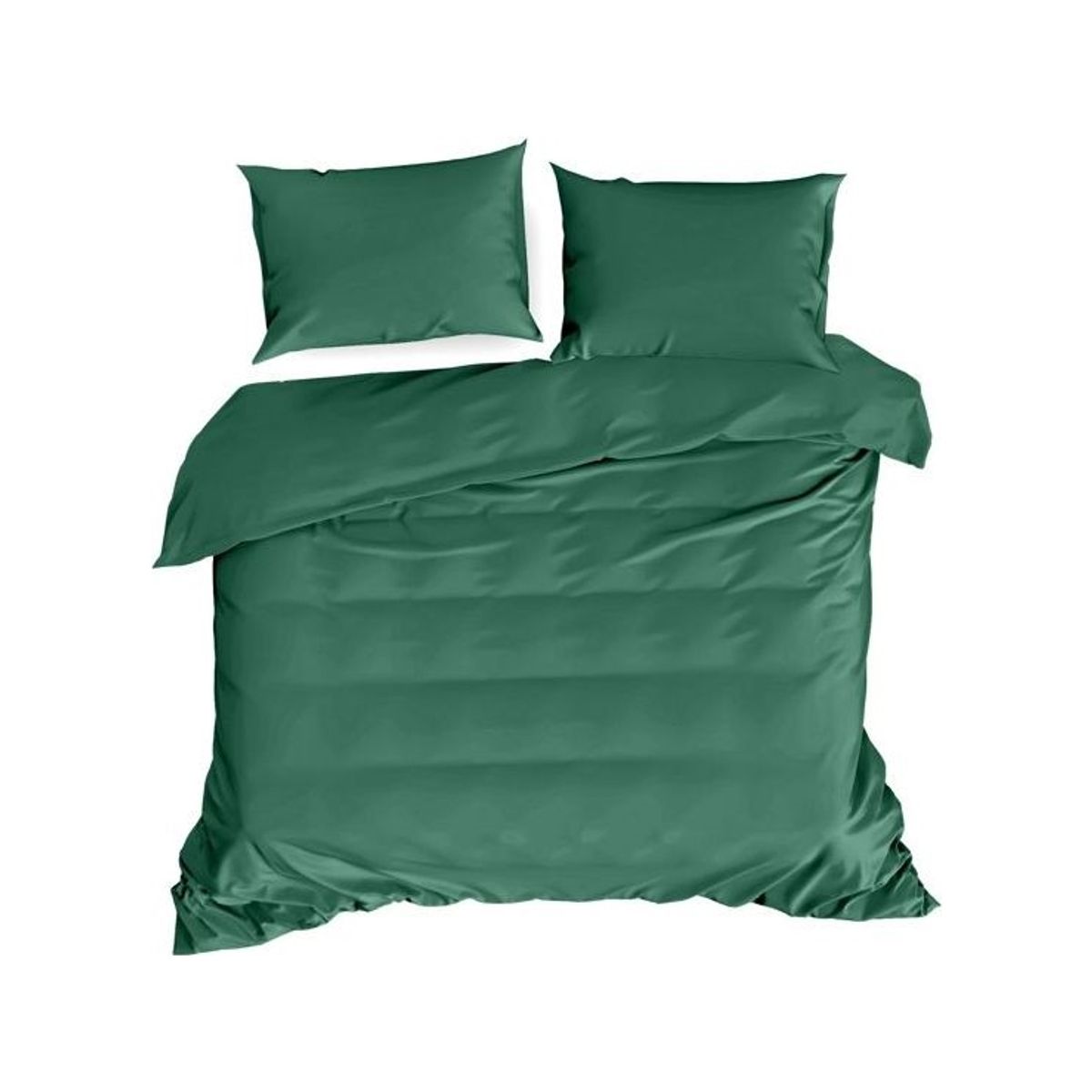 Eurofirany Satin Sengetøj Nova3 C. Green 160X200 Np 3 Dele