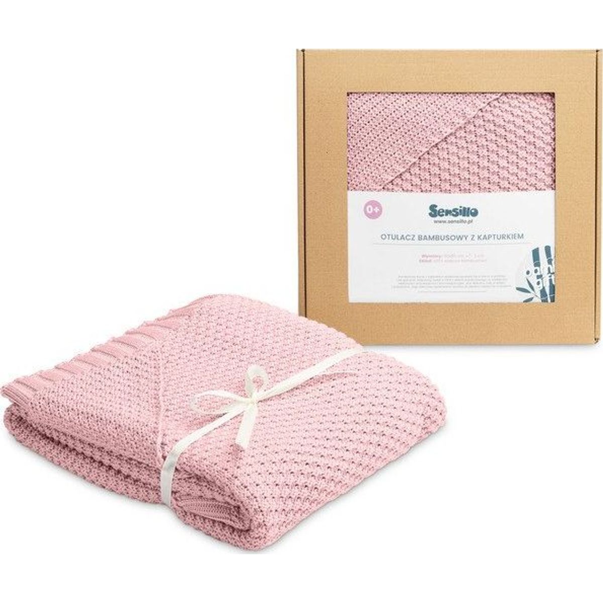 Sensillo Svaddle Med Hue 100% Bamboo Gift Pink