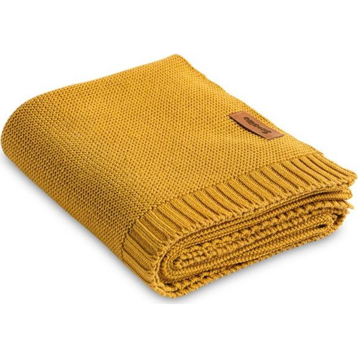 Sensillo Bamboo Cotton Blanket 80X100 Cm Mustard