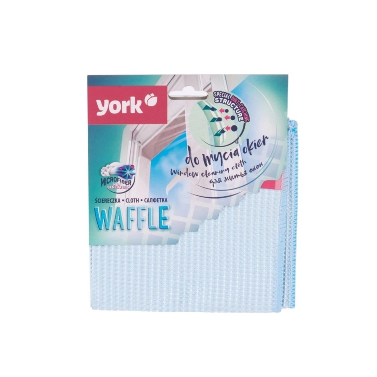 York Window Microfiber Cloth Waffle 1 Pcs