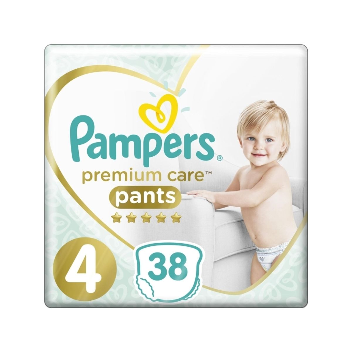 Pampers Pants Premium Care 4 Bleer, 9-15 Kg, 38 Stk.