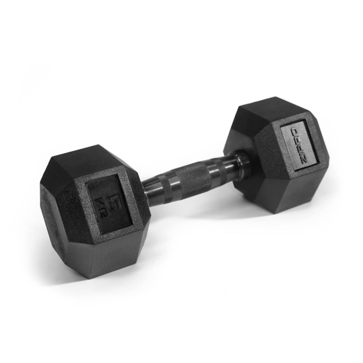 Dumbbell Zipro Zipro Dumbbell Hex Rubberized Steel 5 Kg