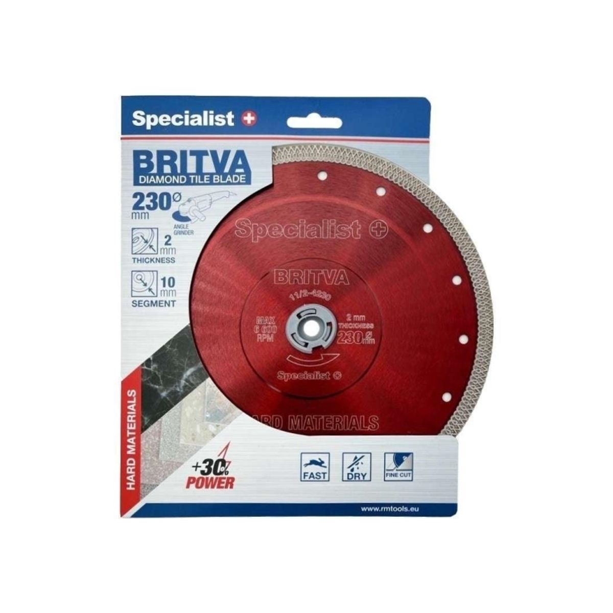 Specialist+ Diamond Cutting Disc Britva, 230X2x22 Mm