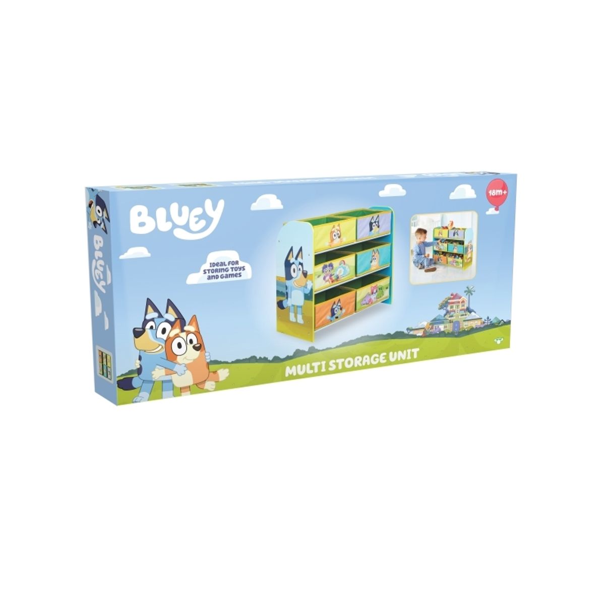 Bluey Kids Toy Storage Unit