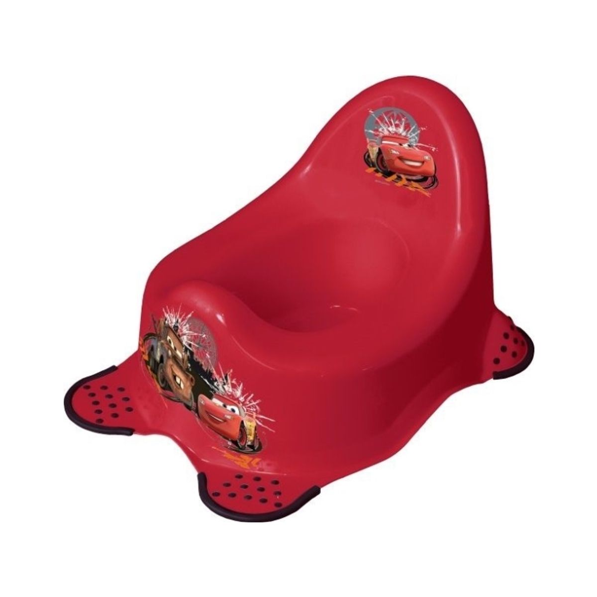 Keeeper Kids Babytopf "Adam Cars", Rot Farbe: Cherry Red Mit Aufdruck, Mit Gummierten Füßen, - 1 Stück (1867040117100)