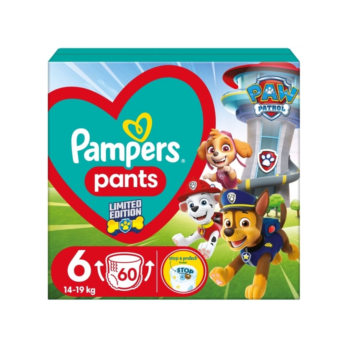 Pampers Diapers-Pants Paw Patrol, Size 6, 14-19Kg, 60 Pcs., 81784214