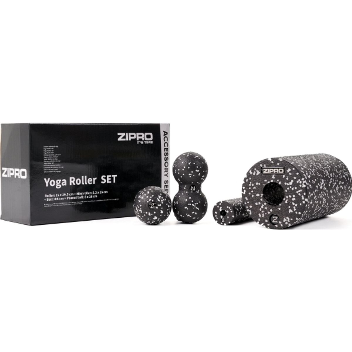 Zipro Massage Yoga Roller 4 Elementer