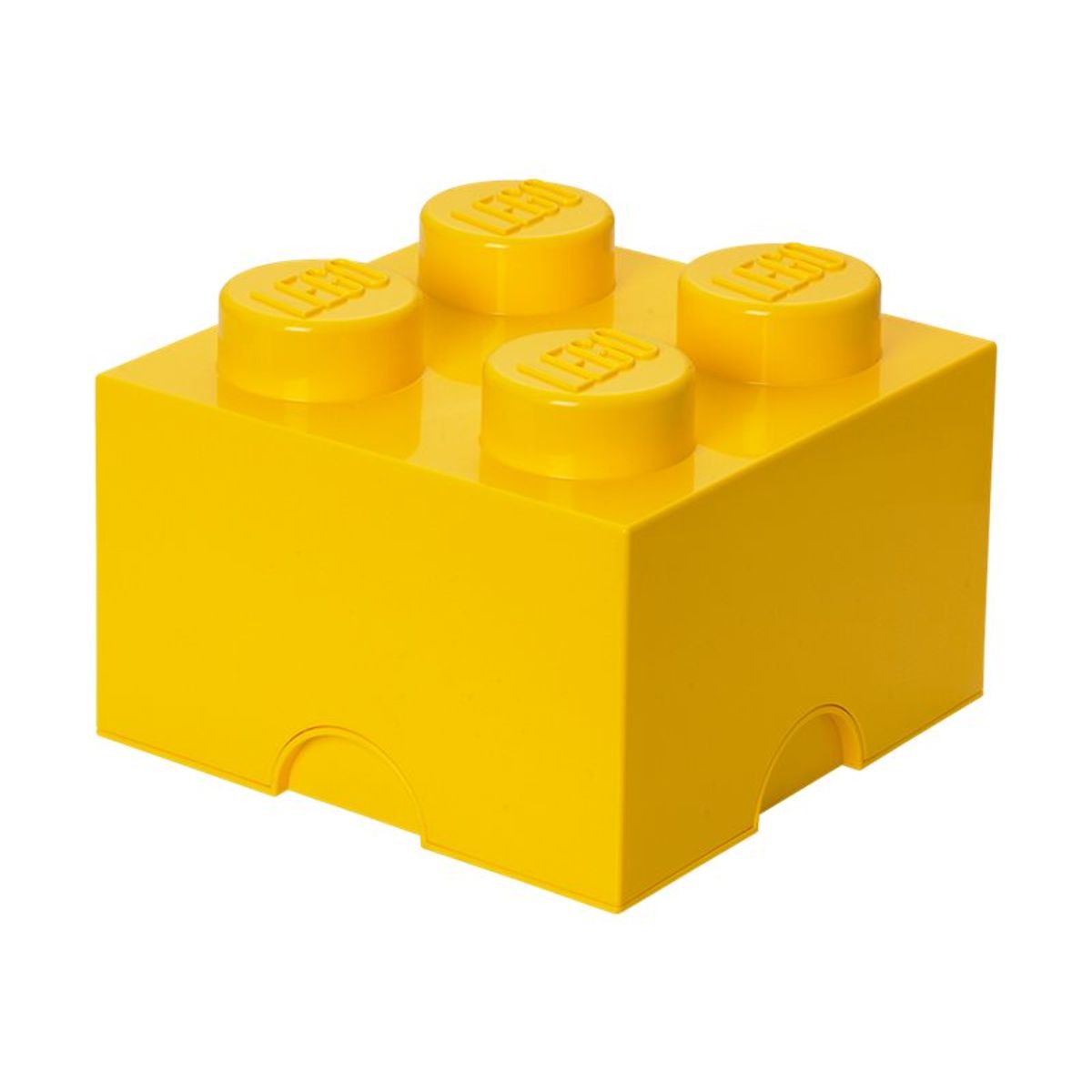 Lego Storage Brick 4 - Opbevaringsboks - Klargul