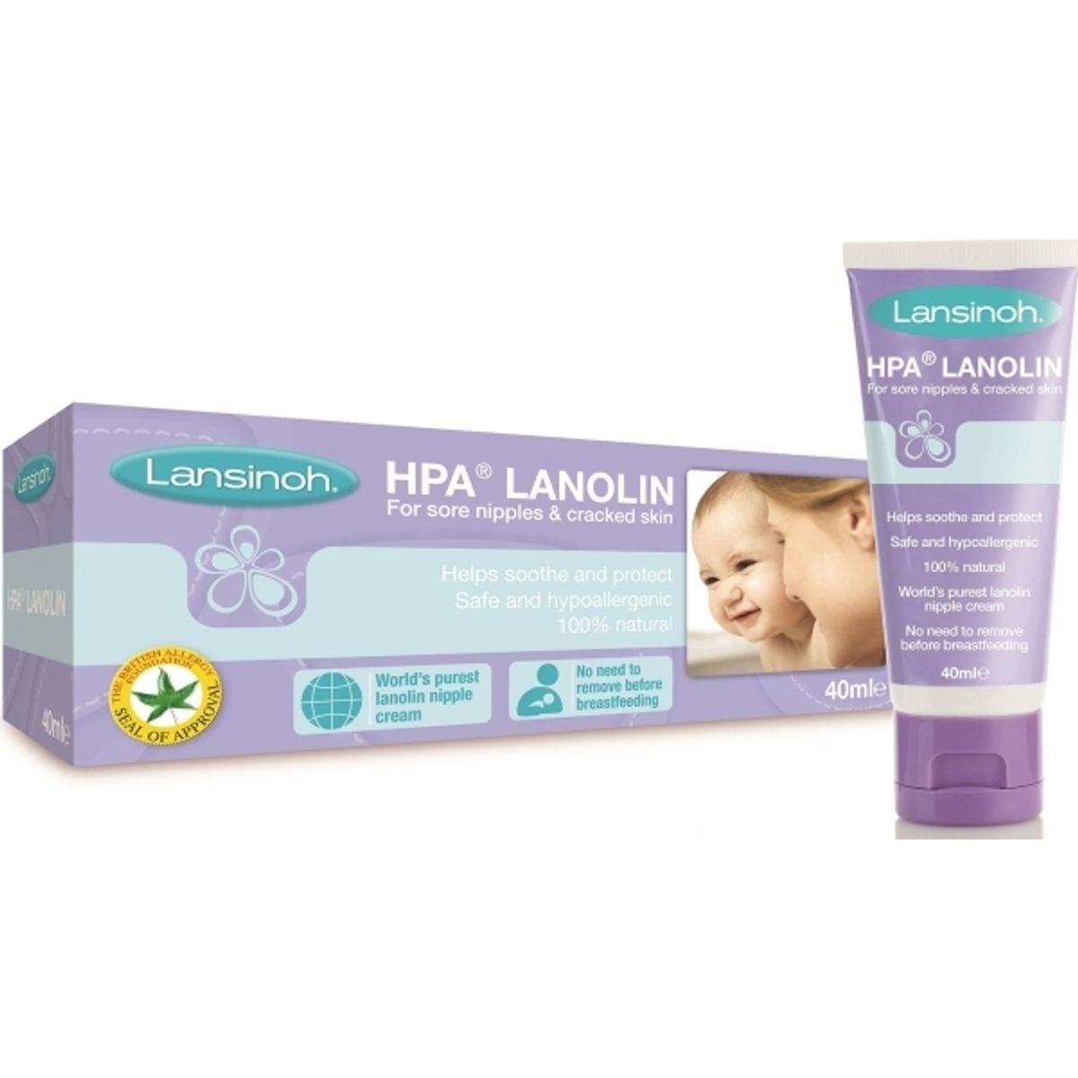 Lansinoh Cream For Nipples Hpa Lanolin, 40Ml, 44302