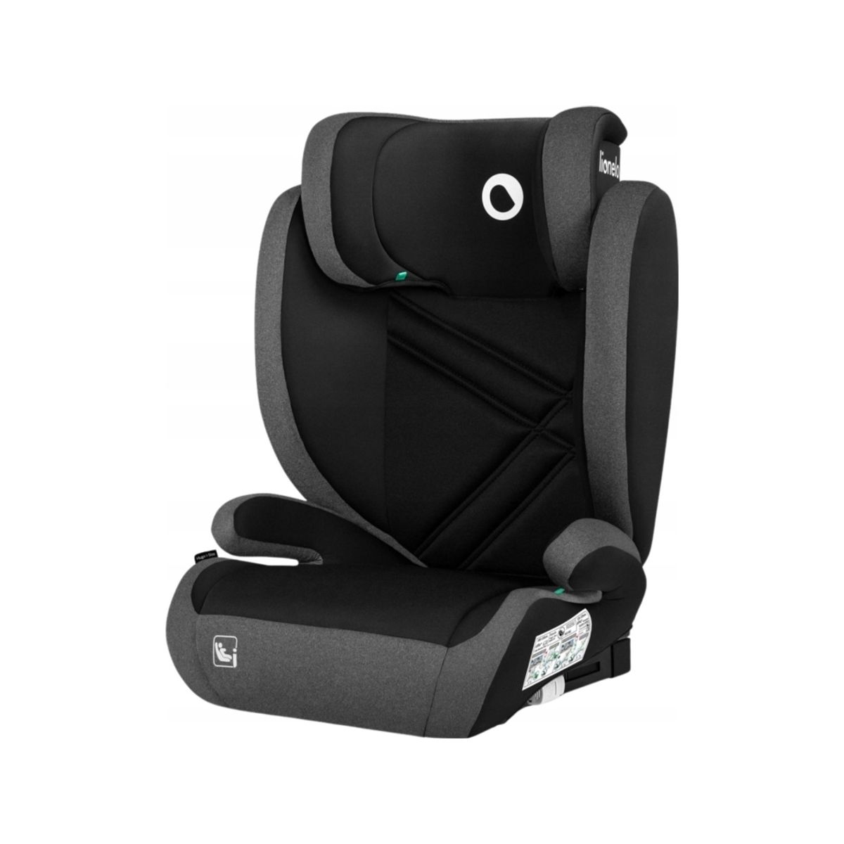 Lionelo Car Seat Hugo I-Size Black Grey 100-150Cm