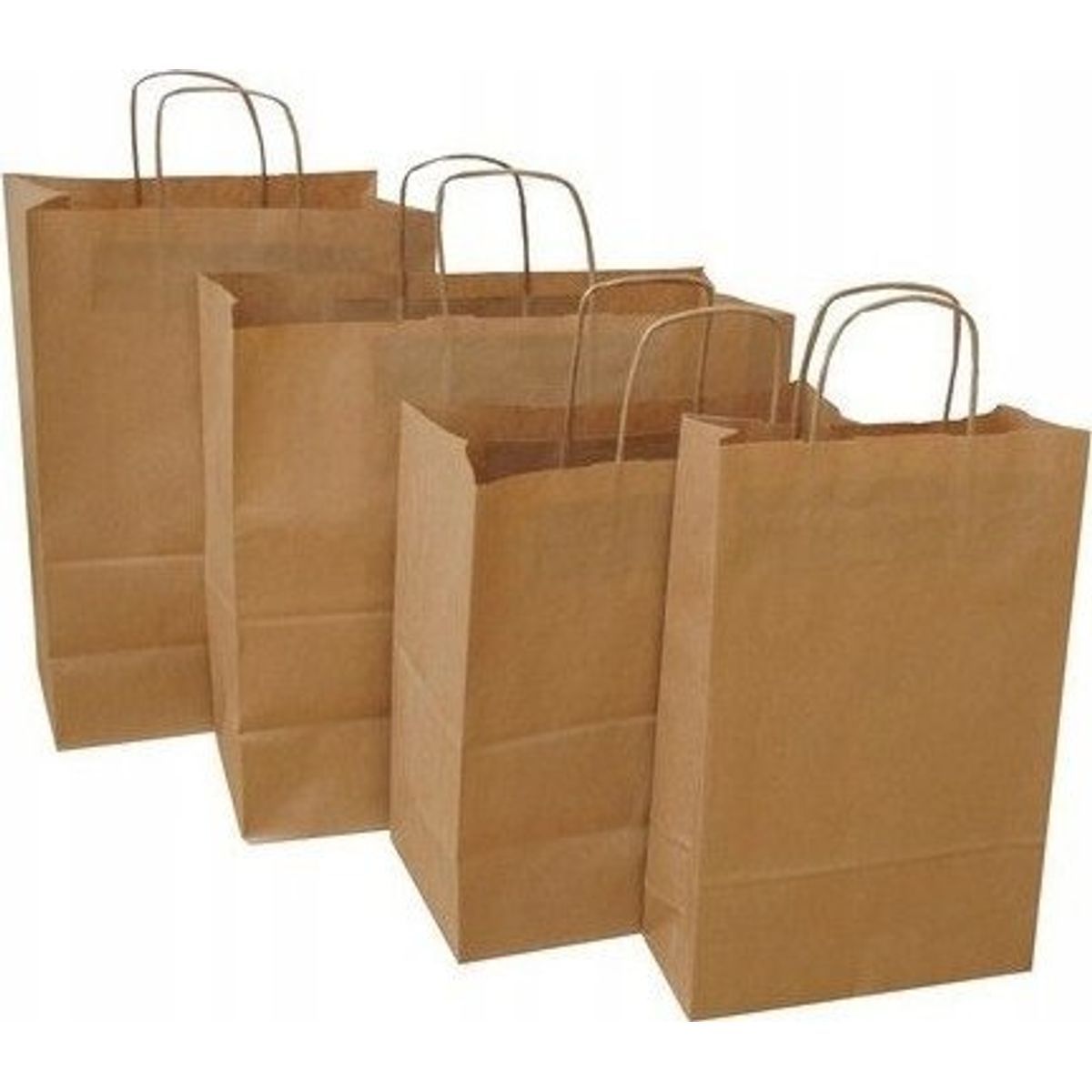 Nc Konvolutter Papirposer 240 X 100 X 360 Mm Ecobag Bronze 1 Pu.