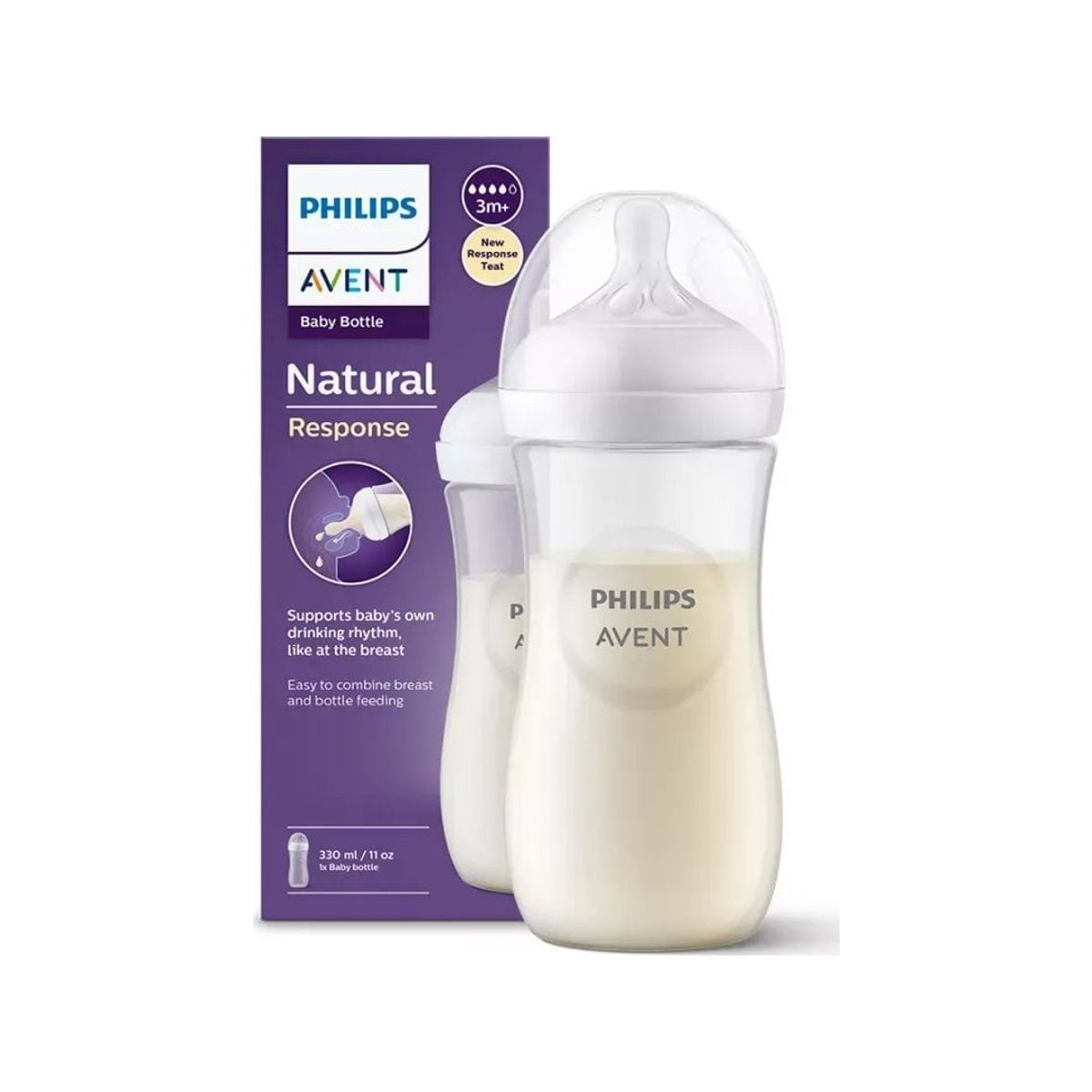 Avent Avent Scy906/01-Responsive Natural Flaske 330Ml