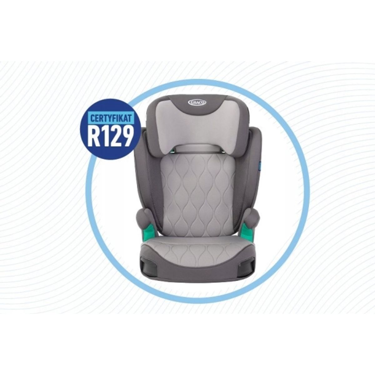 Graco Car Seat Affix I-Size R129, Iron, 8Cv999iroeu