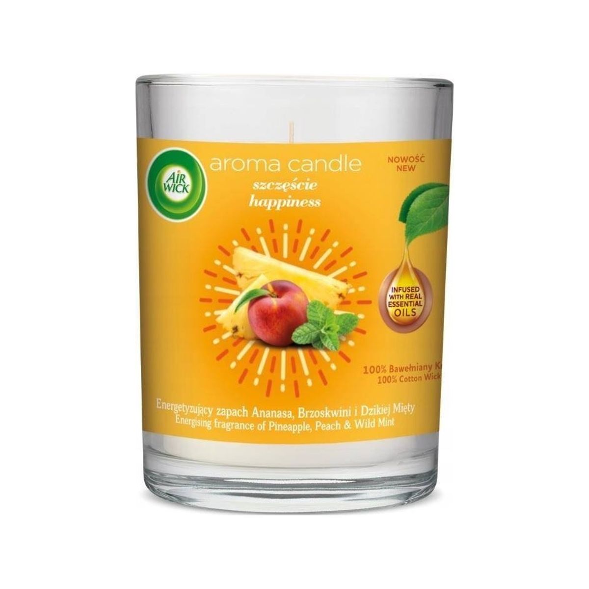 Air Wick_Aroma Candle Happiness Happiness Scented Candle Pineapple &Amp Peach 220G