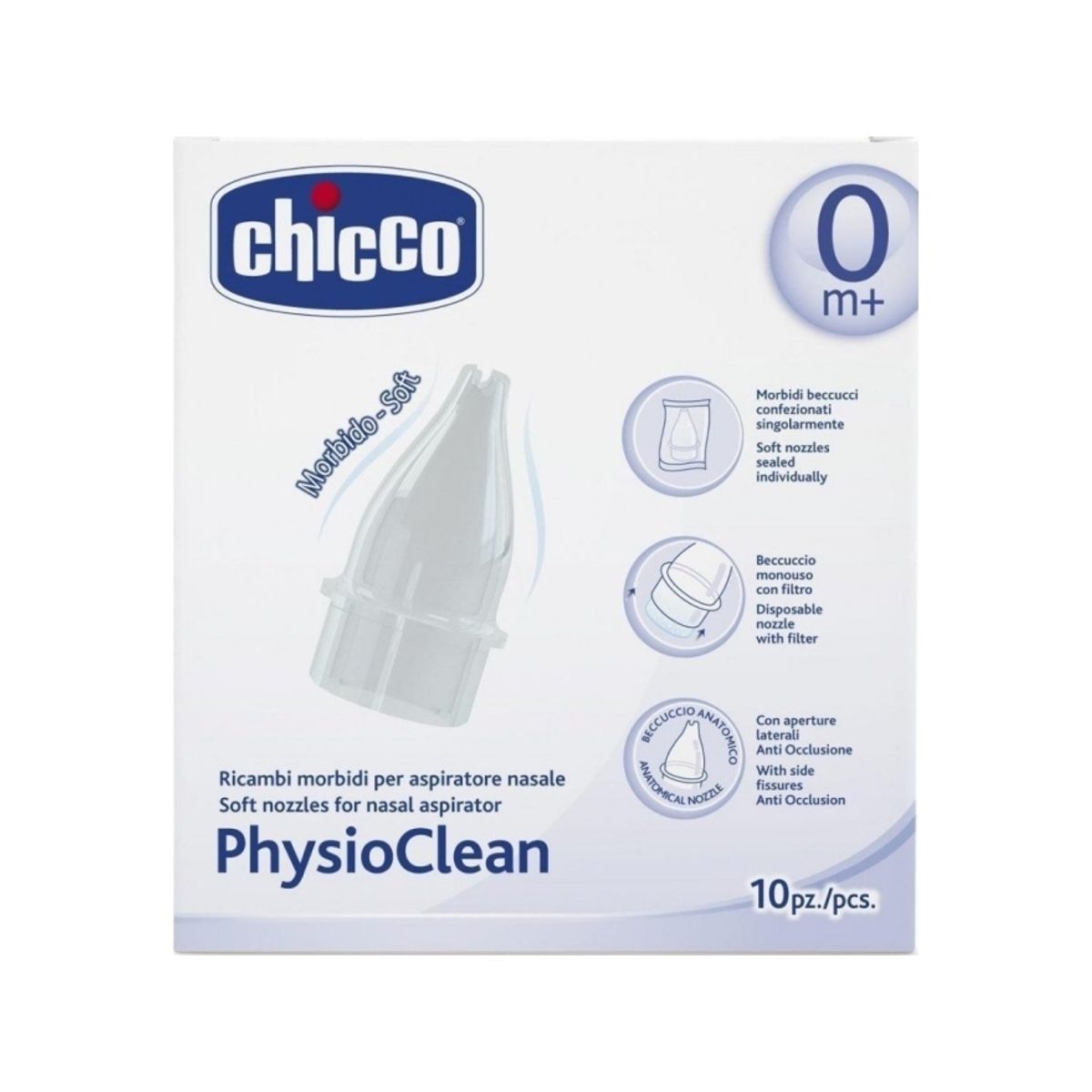 Chicco Chicco Physio Clean Reservespidser Til Næsesuger