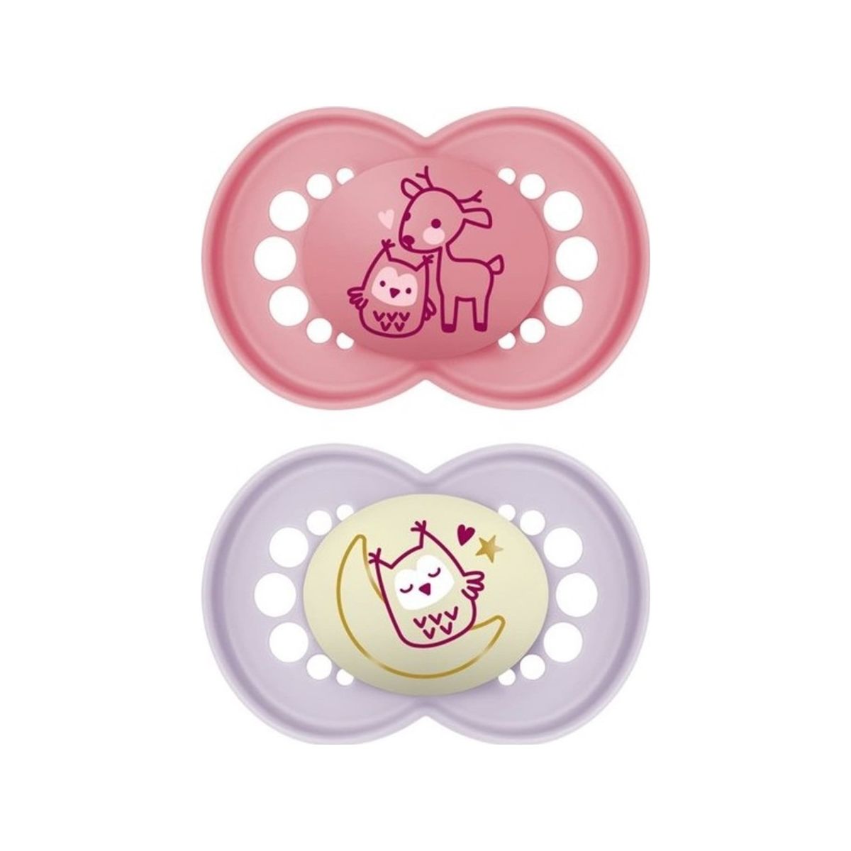 Mom-6+ Pacifier Orginal Day&Amp Night Planet Love Girl