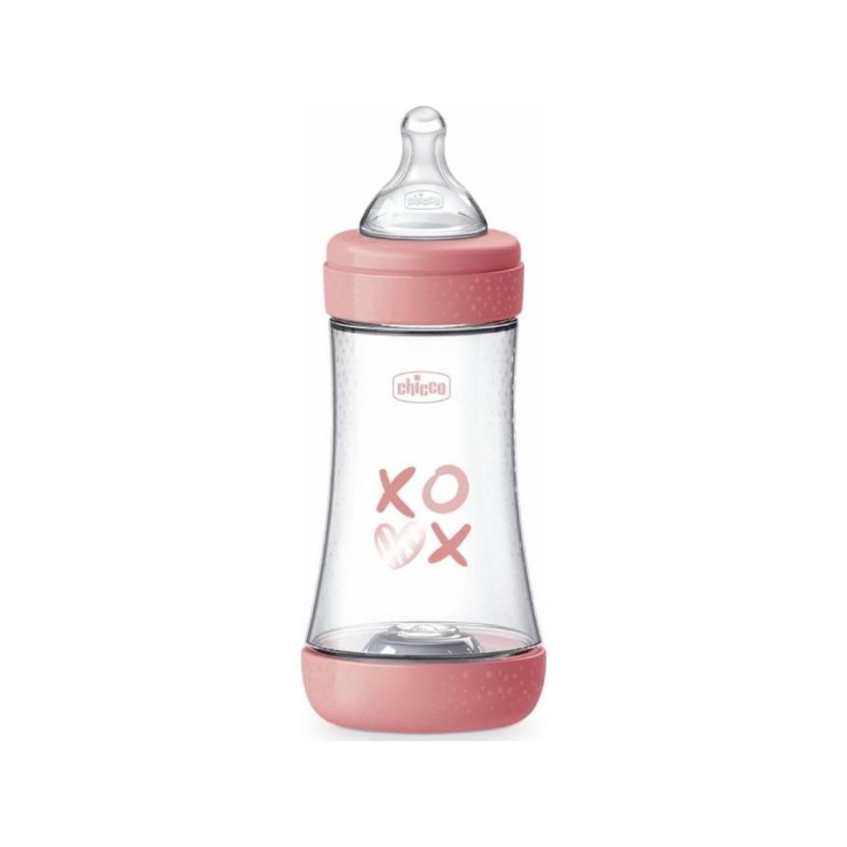 Chicco Bottle P5 Plastic Sil.240 Ml Medium Girl