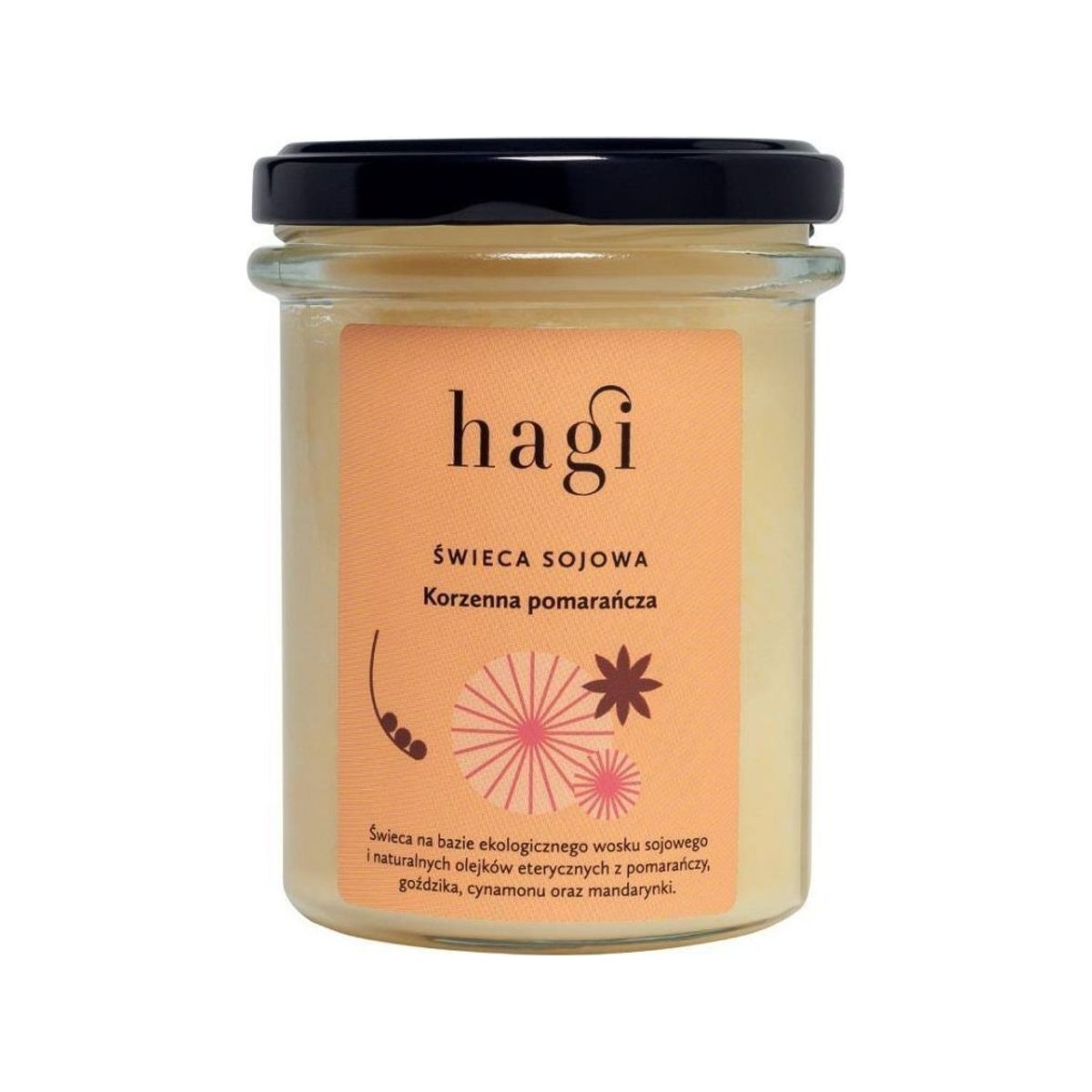 Hagi_Spicy Orange Soy Candle 215Ml