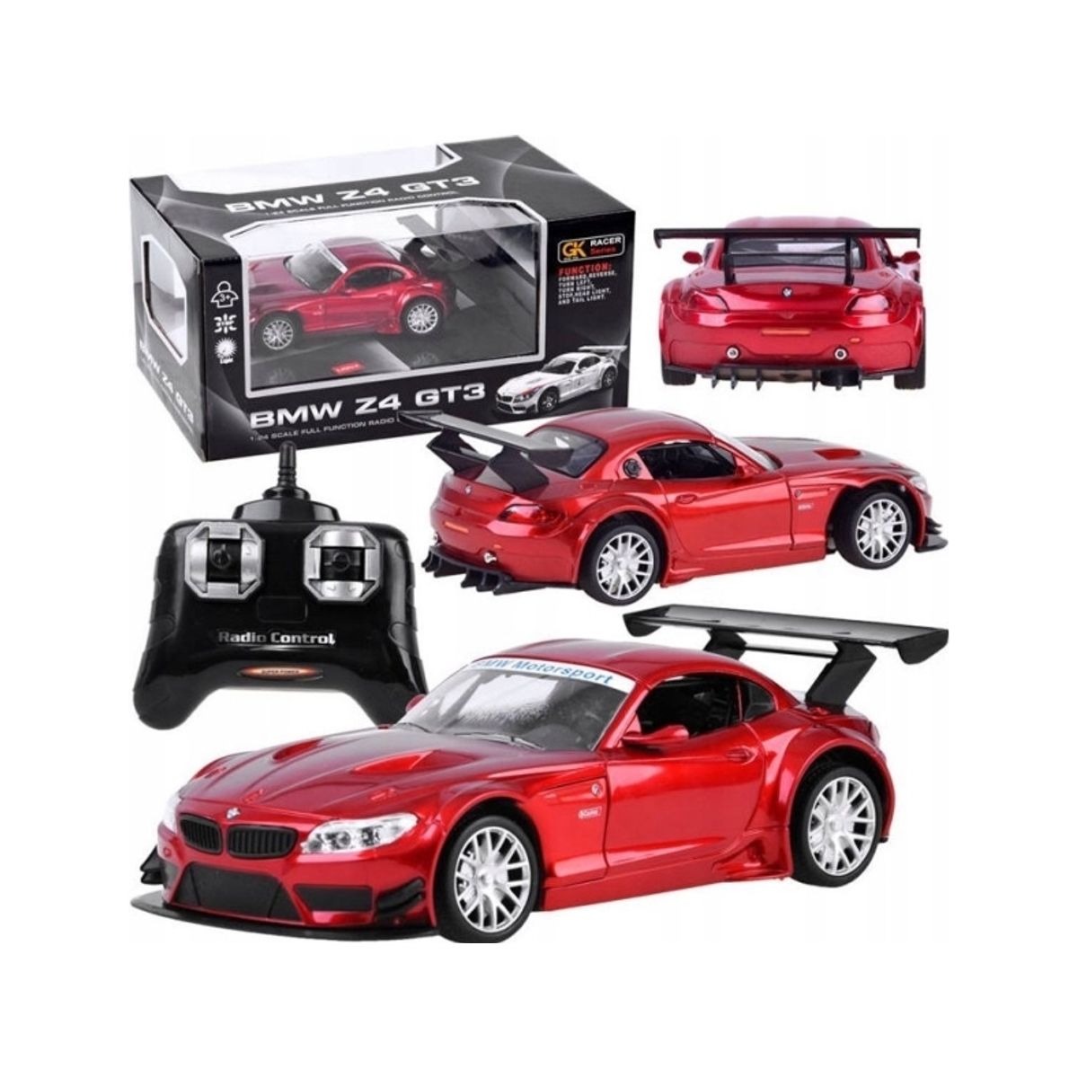 Jokomisiada Remote Controlled Sports Car Bmw Z4 Remote Control 1:24 Rc0347