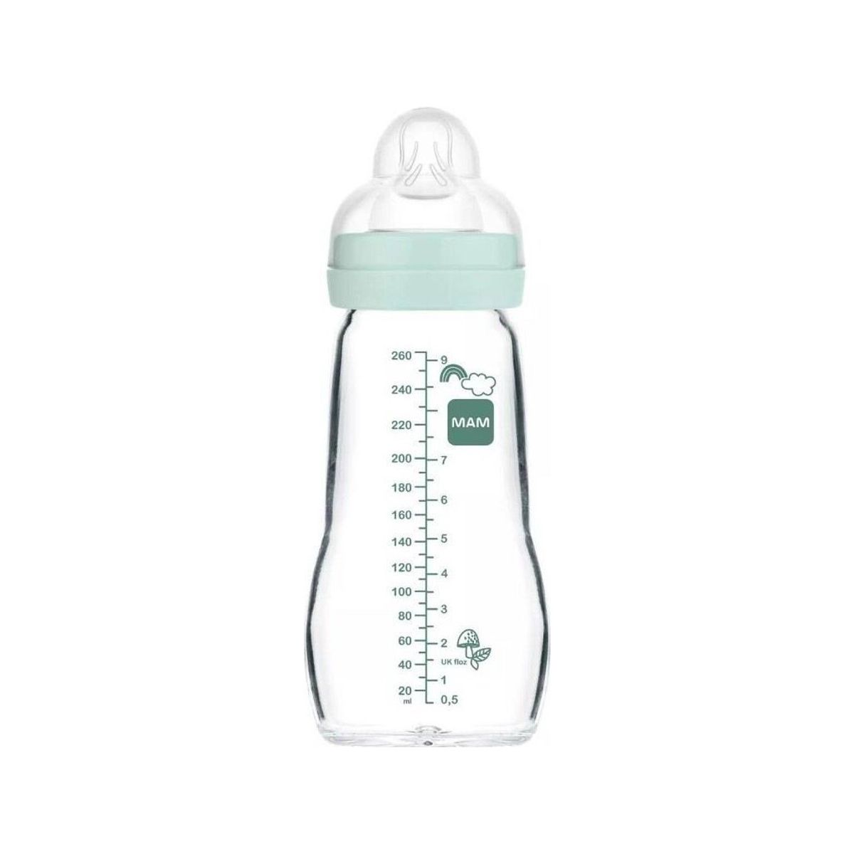 Mom Glass Bottle Feel Good 260Ml Forest Boy For Kids