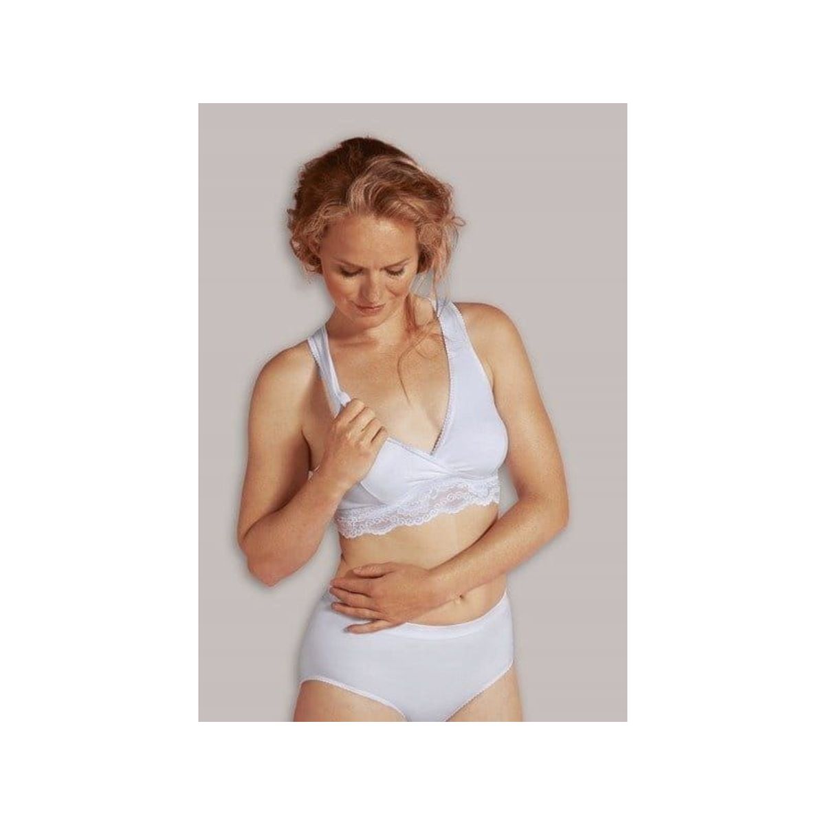 Carriwell Crossover Sleeping Nursing Bra White L 2507