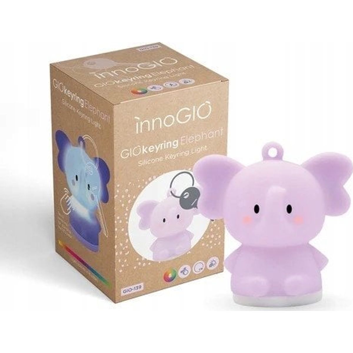 Innogio Keyring Night Light (Mini), Gioelephant, Gio-153