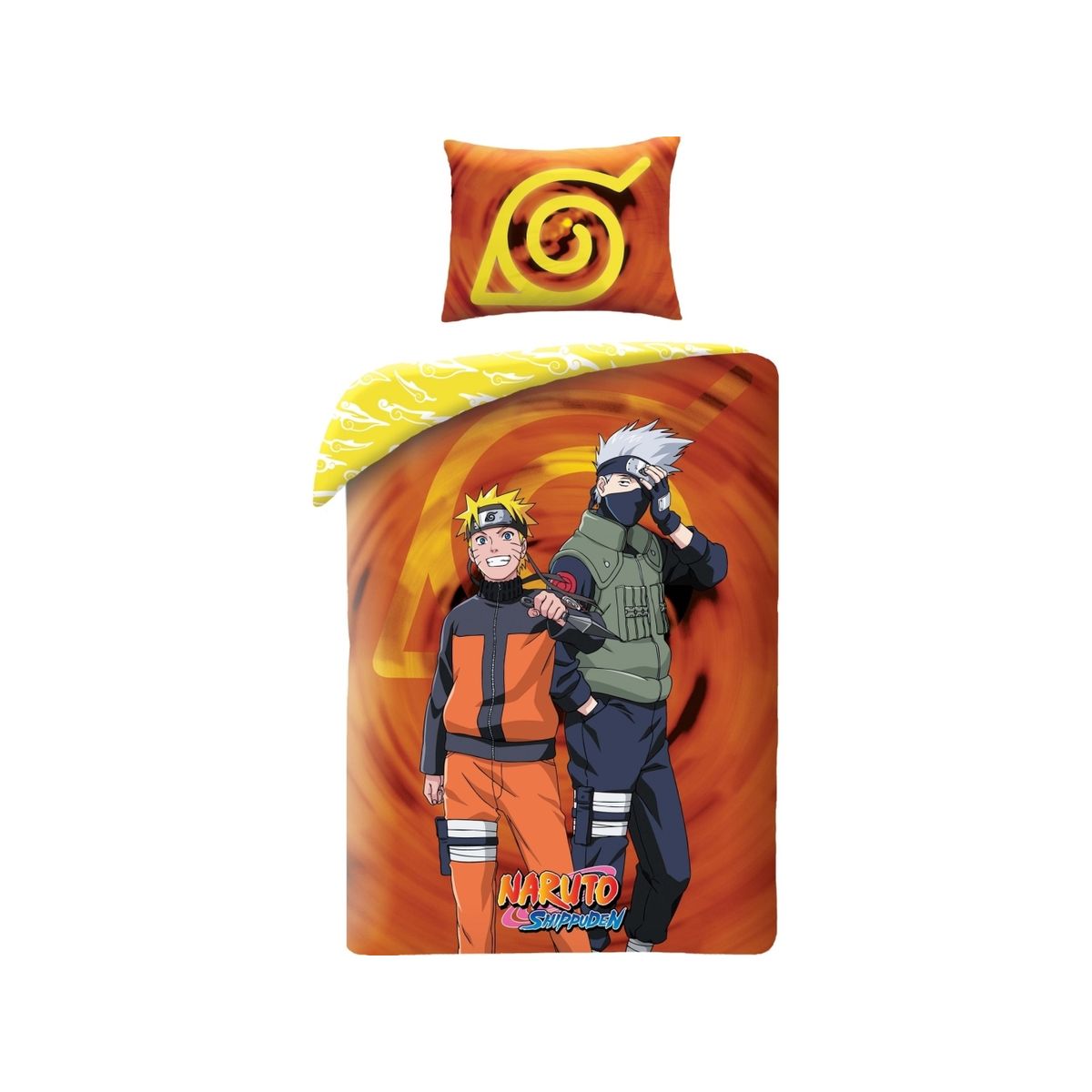 Naruto Battle Sengetøj 140 X 200 Cm - 100 Procent Bomuld