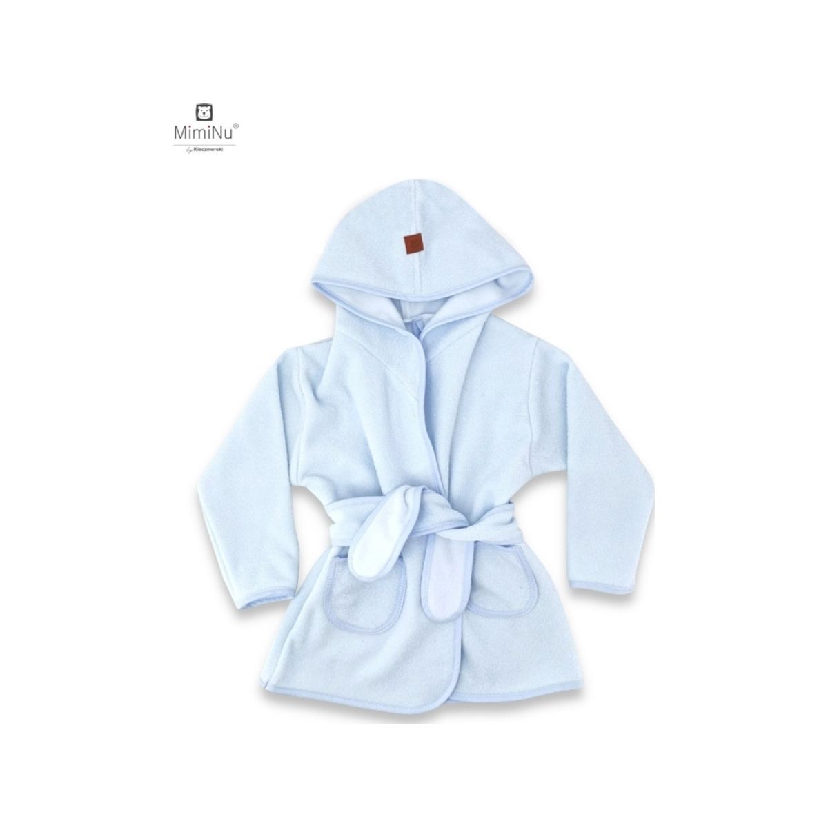 Miminu Miminu Thermofrotte Bathrobe With Hood Size 86 Cm Blue