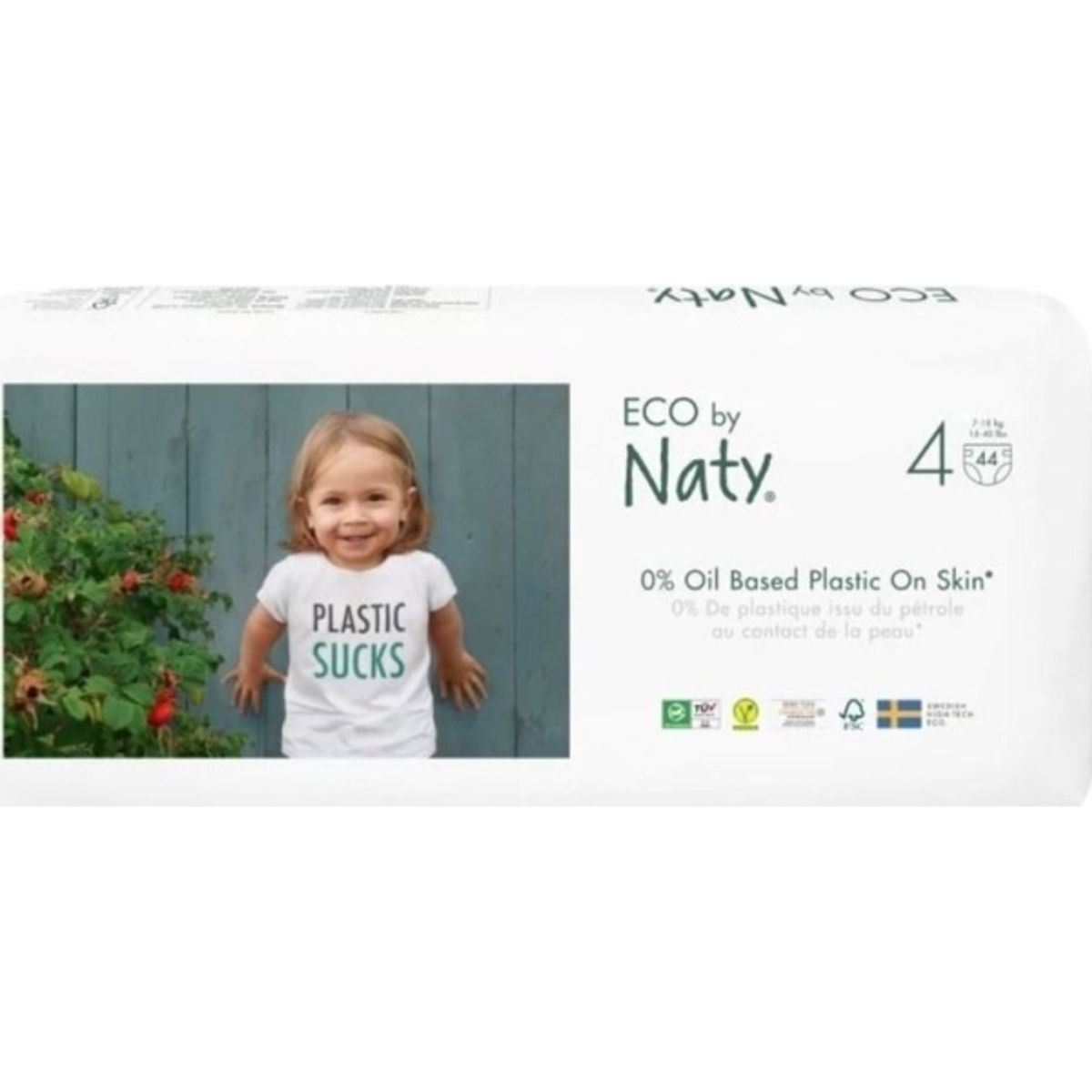 Eco By Naty Diapers 4 Maxi Dydis, 44Pcs