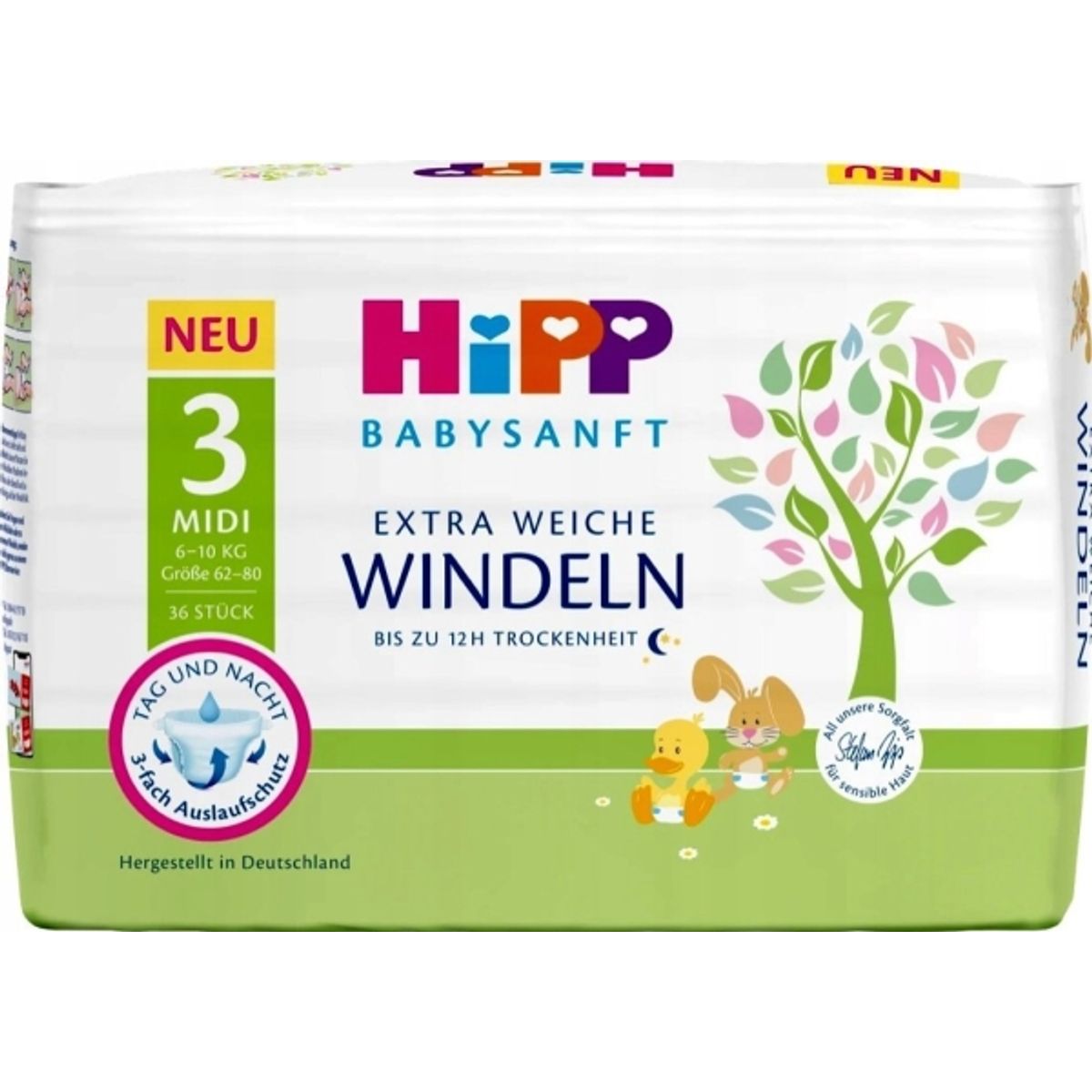 Hipp Extra Soft Nappies, 3 Size, 6-10 Kg, 36 Pcs., 92003