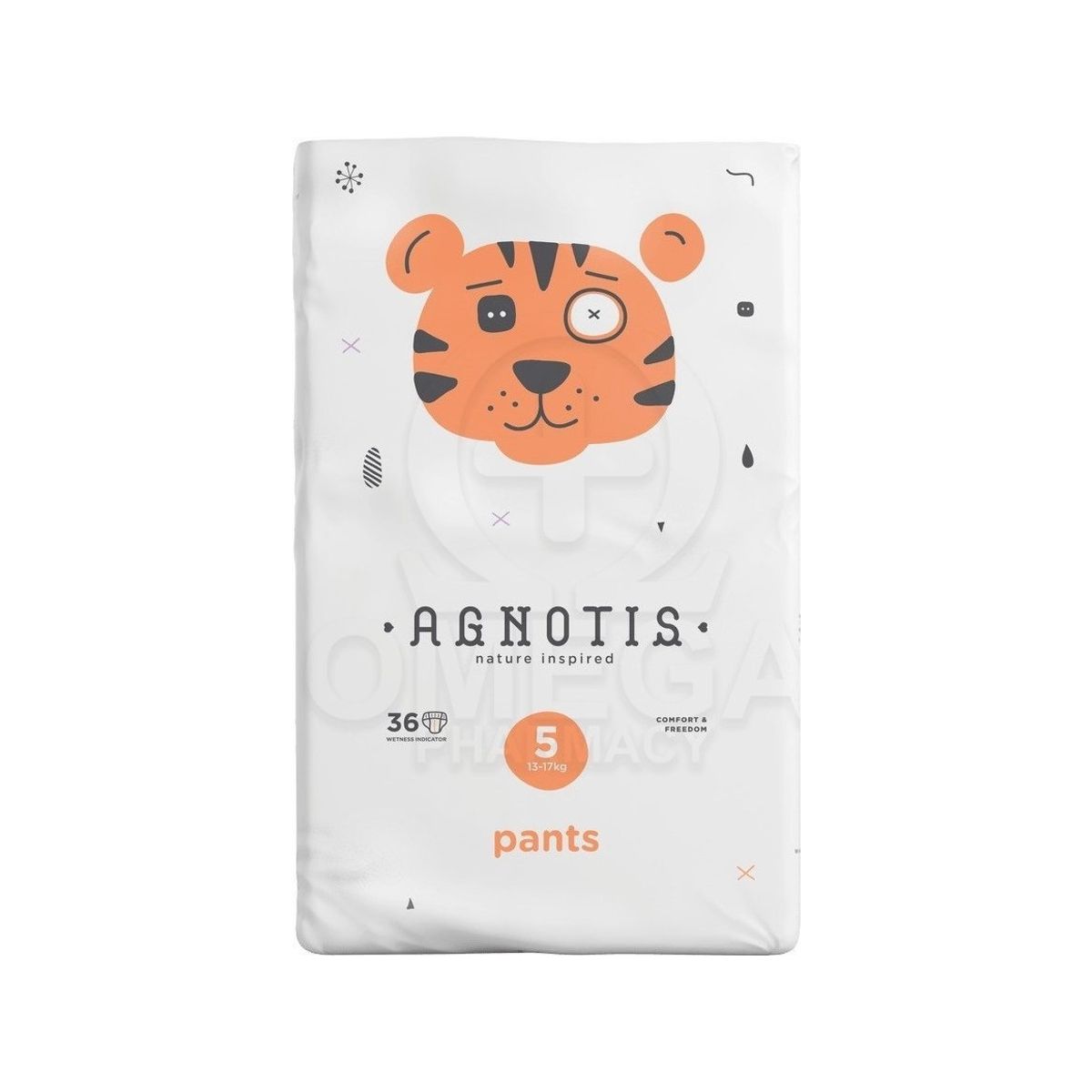 Happy Agnotis Pants-Diaper, Nr.5, 13-17 Kg, 36 Pcs., Agp5