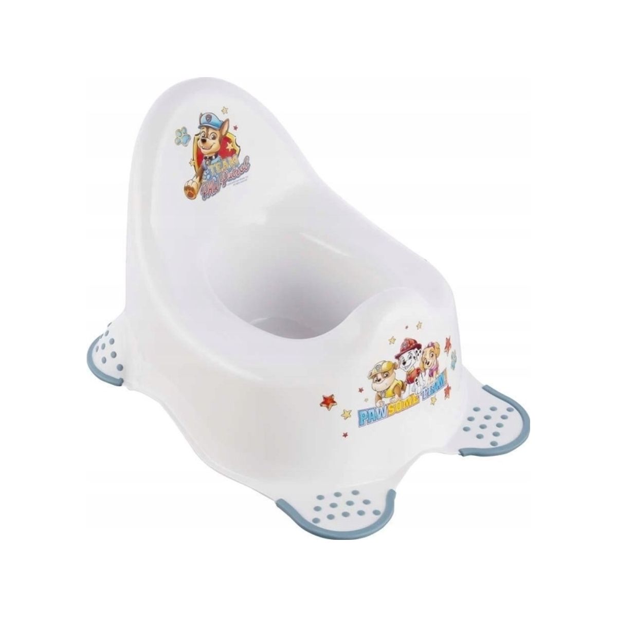 Keeeper Børnepotte "Adam Paw Patrol", Hvid/Blå Med Print, Med Gummierede Fødder, Materiale: Pp, - 1 Stk (1867010029300)