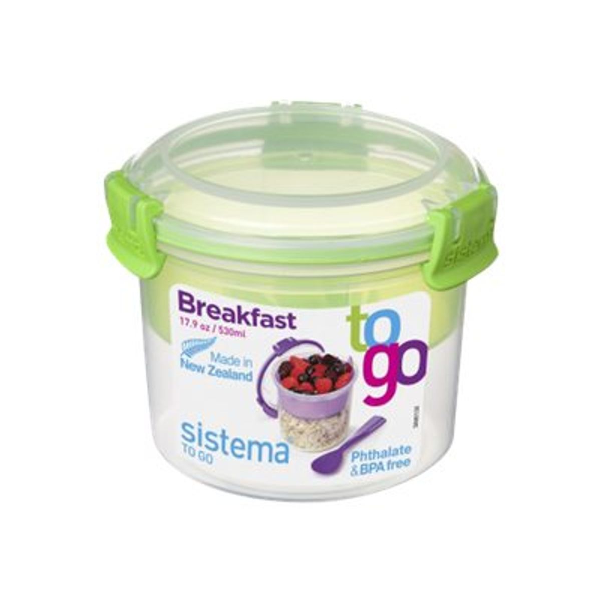 Sistema Sistema Morgenmadsbeholder Breakfast To Go 530 Ml Mint