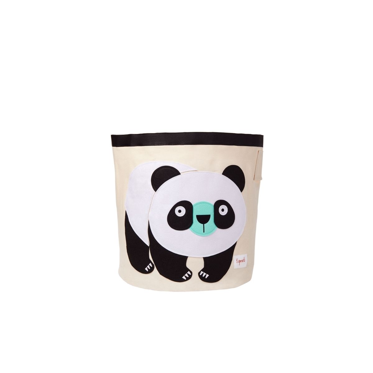 3 Sprouts Opbevaringsbeholder Rund, Panda