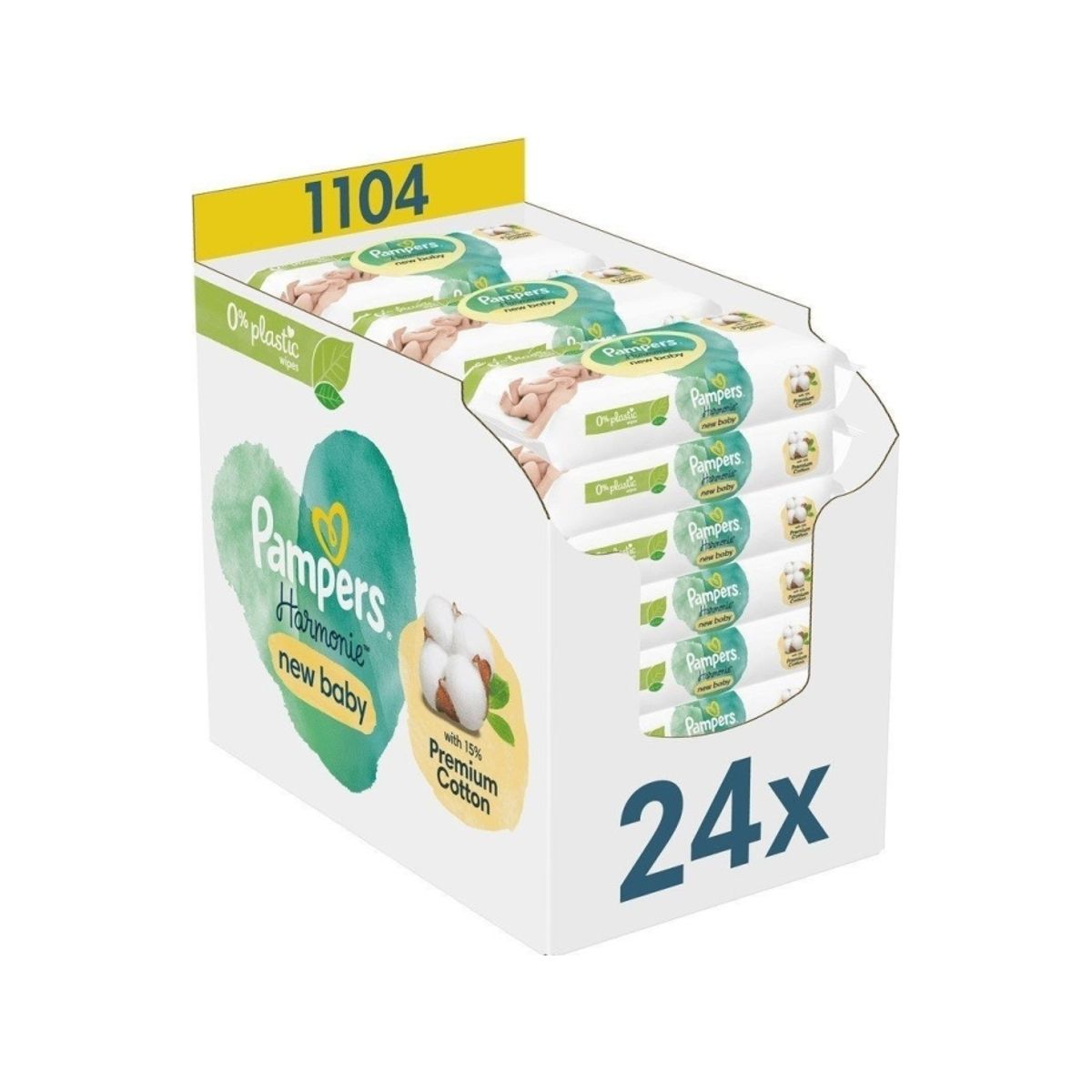 Pampers Harmonie Aqua New Baby Vådservietter 24X46 Stk.