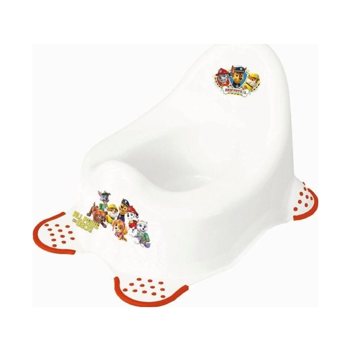 Keeeper Kids Babypotte Adam "Paw Patrol", Hvid Med Print Med Gummifødder, Materiale: Pp, - 1 Stk (1867010013700)