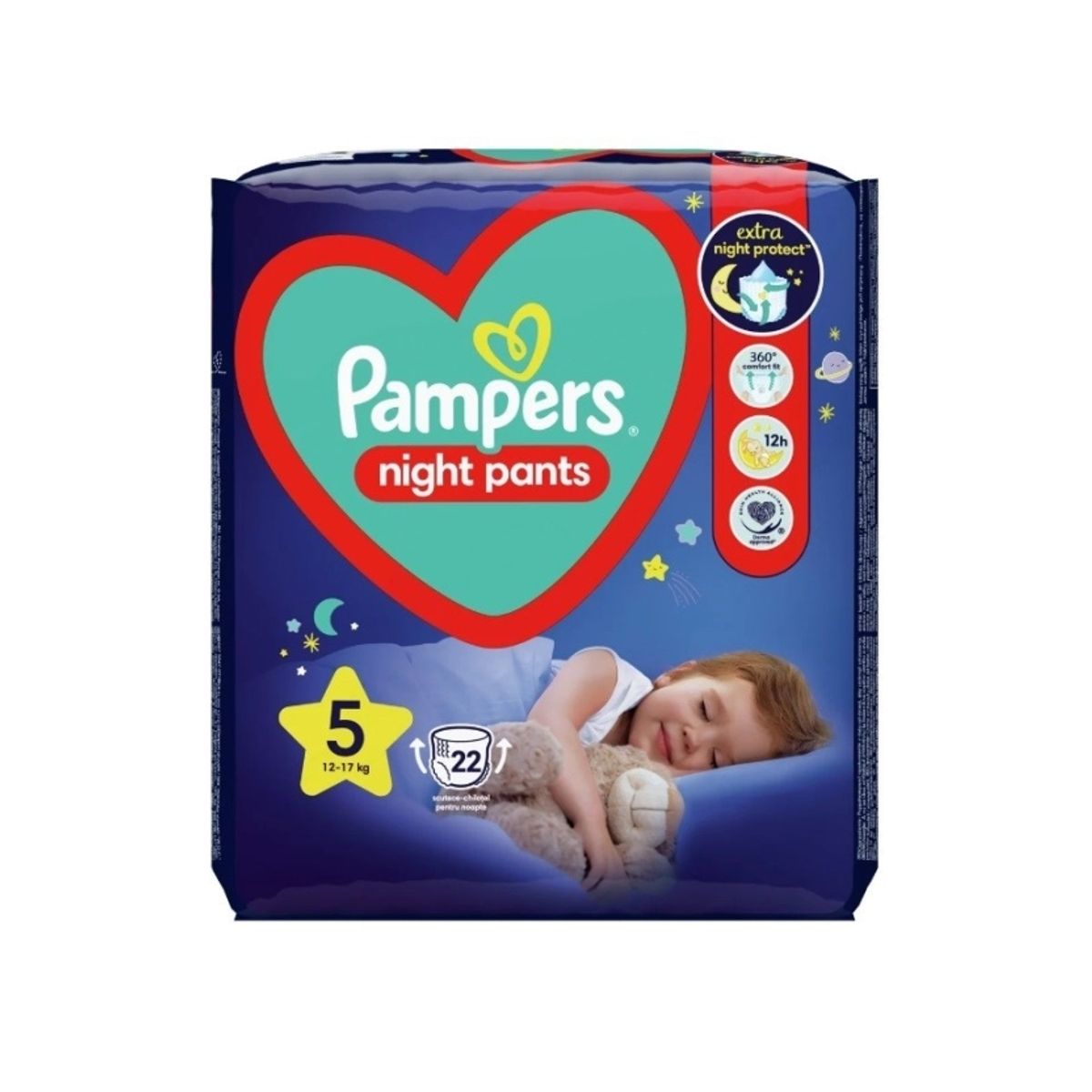 Pampers Night Pants, Size 5, 22 Pcs, Diapers, 12Kg-17Kg, 81758420