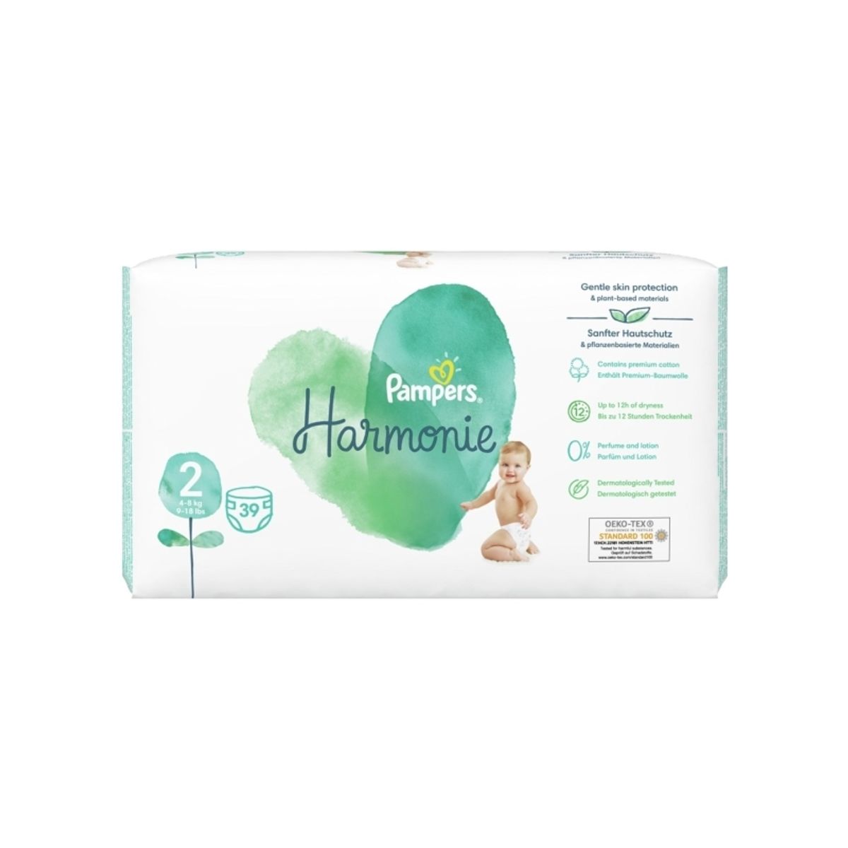 Pampers Harmonie, Size 2, 39 Pcs, Diapers, 4Kg-8Kg, 81754110