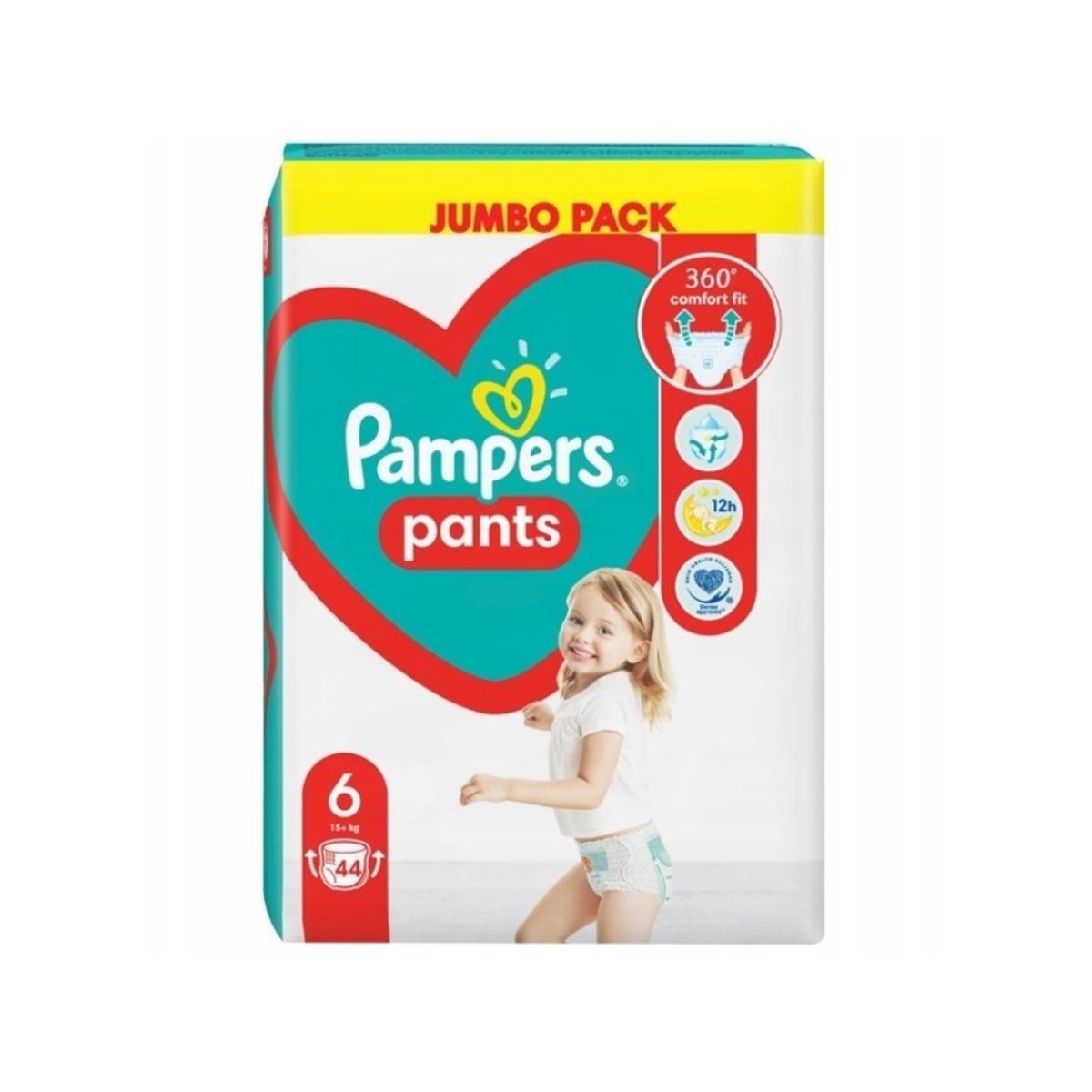 Pampers Pants, Size 6, 44 Pcs, Diapers, 14-19Kg, 81748918